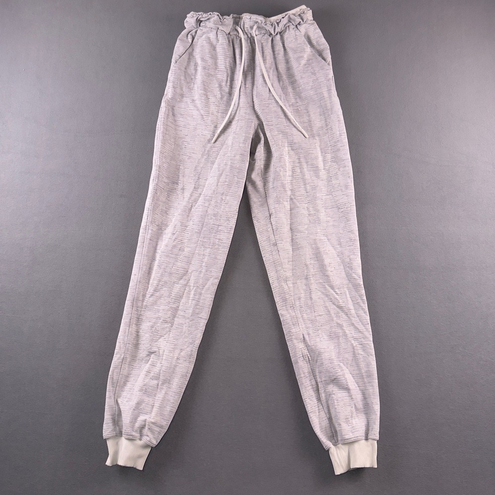 Lululemon Stretch HighRise Jogger Linear Tempo Jacquard Silver Drop Vapor Pant 2